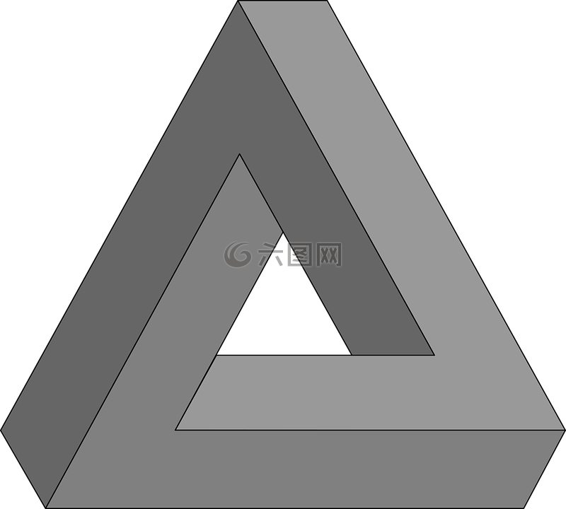 几何,不可能三角,视错觉