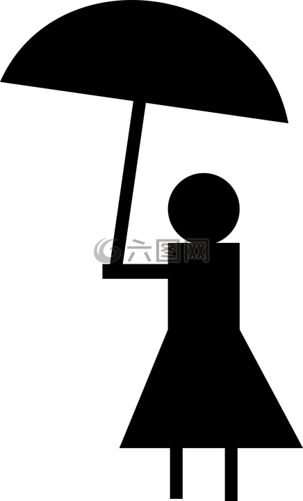 傘,夫人,側(cè)影
