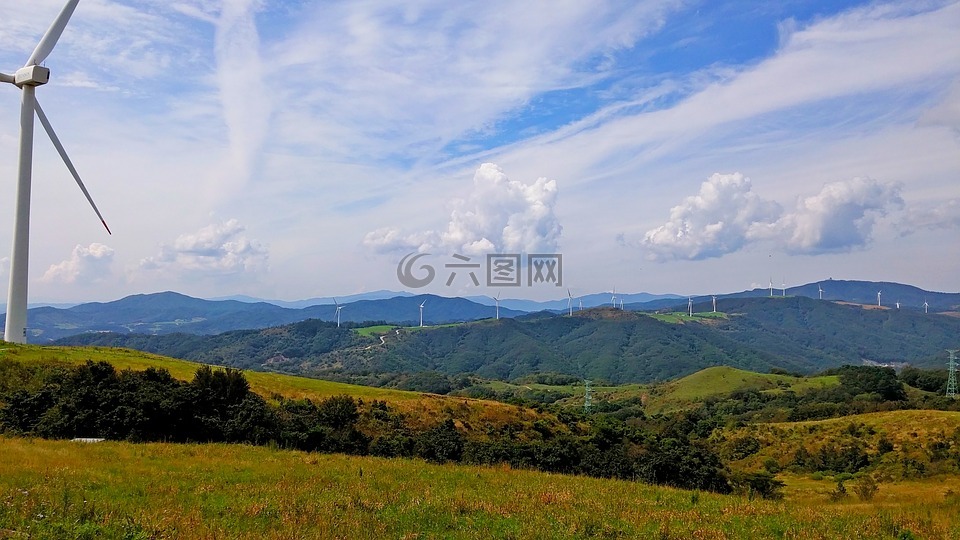 風(fēng)力發(fā)電機(jī)組,大關(guān)嶺,風(fēng)車