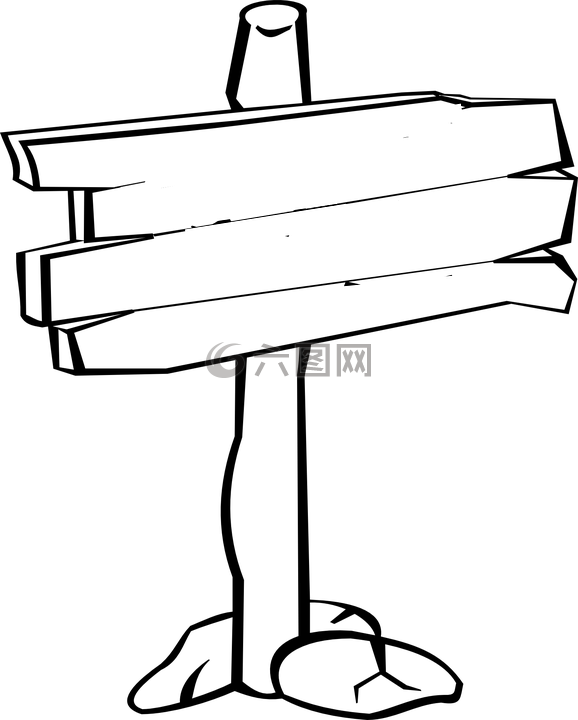 路標(biāo),木,跡象