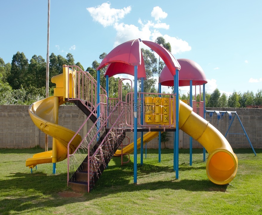 幼稚,笑話,公園