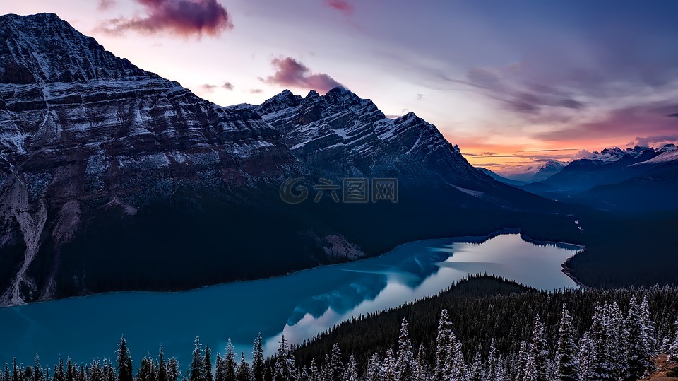 華盛頓,景觀,山