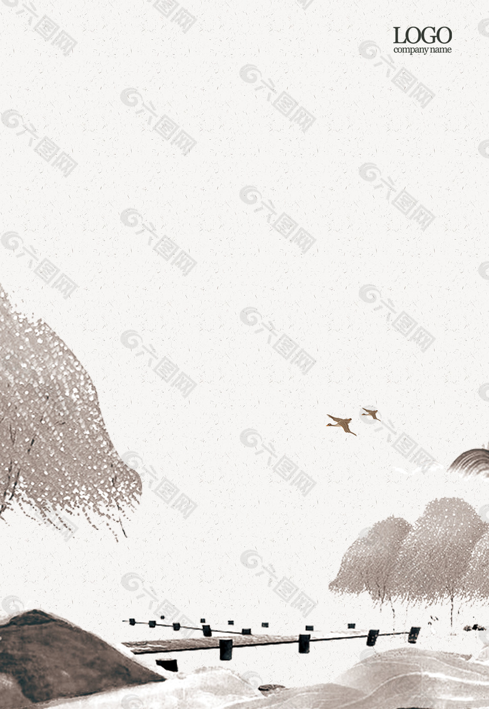 中國風(fēng)水墨風(fēng)景山水畫