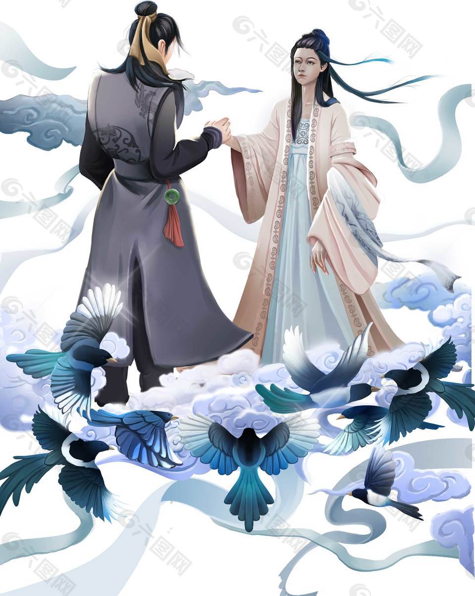 精美牛郎織女素材