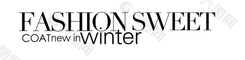 Winter淘寶排版字體素材
