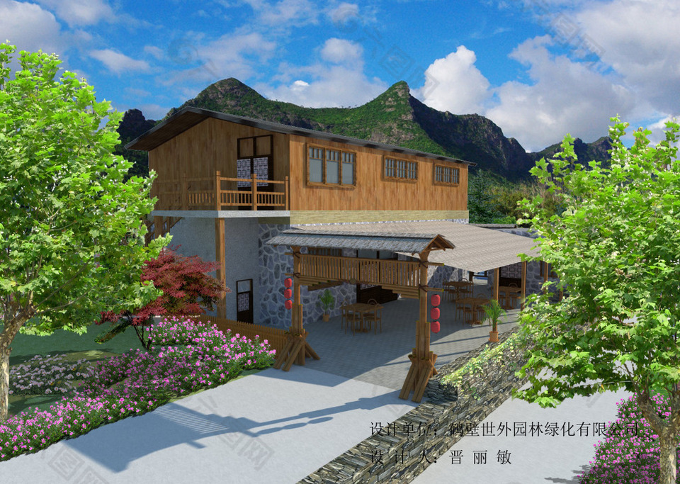 小庭院標(biāo)準(zhǔn)景觀圖