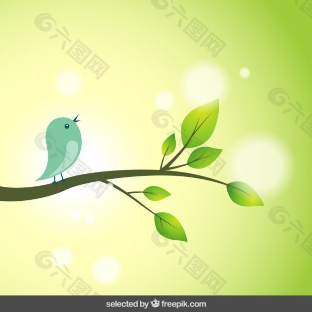 自然背景與鳥類的分支