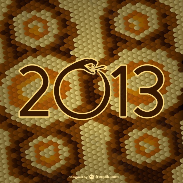 一年的蛇皮膚載體