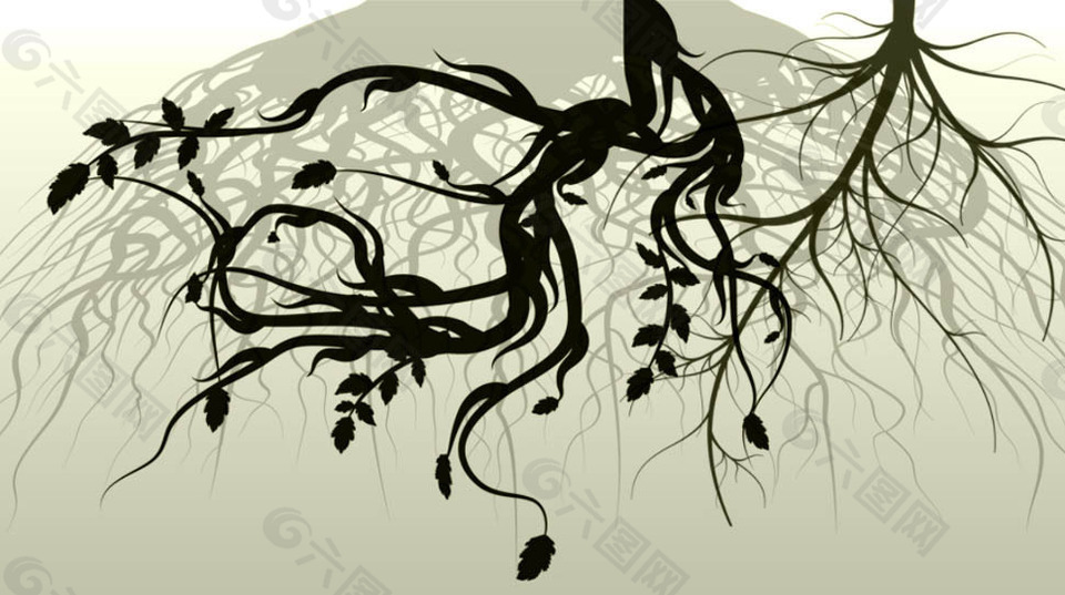 藝術(shù)樹藤藤蔓裝飾筆刷