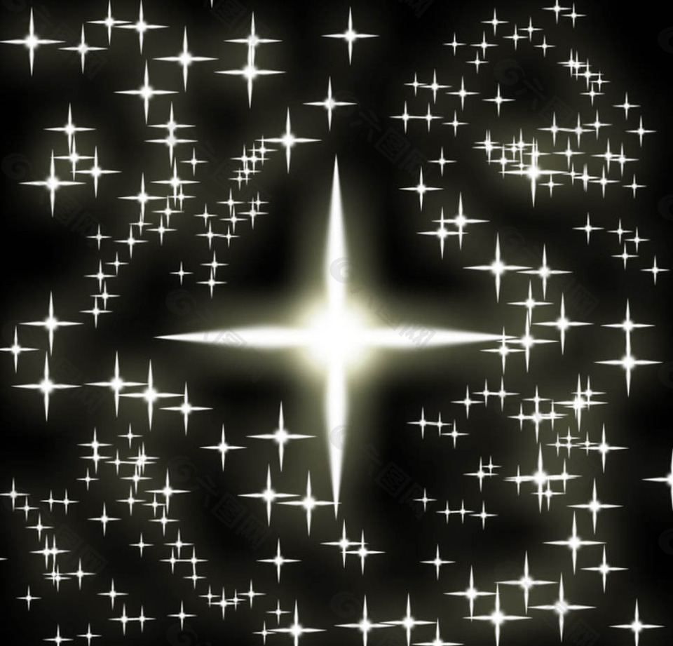 閃閃反光的夢(mèng)幻星光筆刷