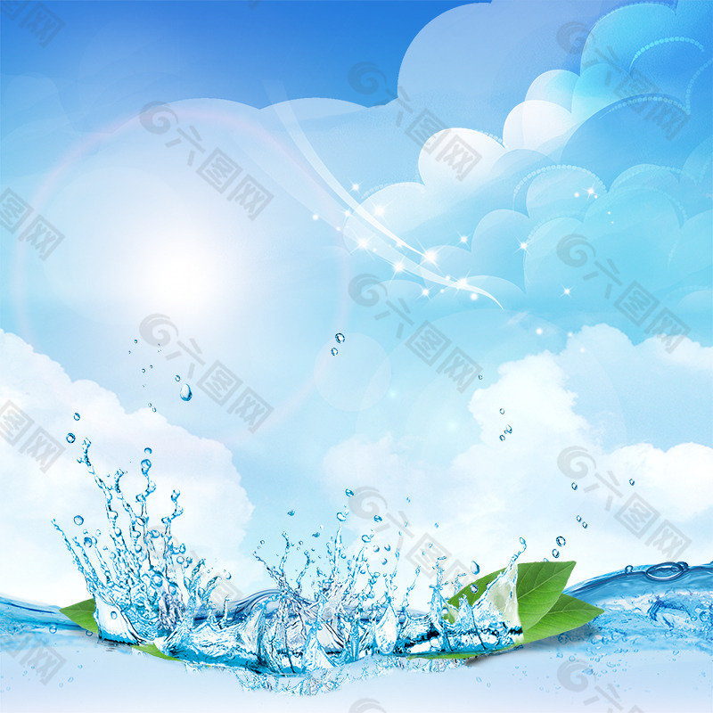 化妝品清新海水主圖