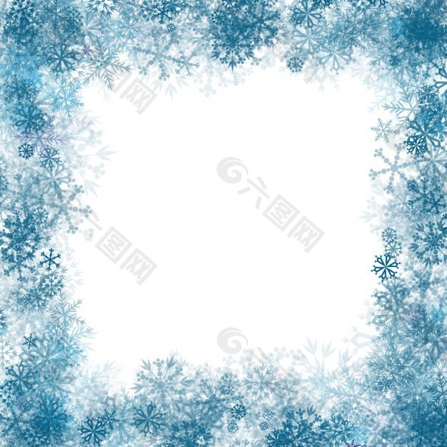 藍雪花框架