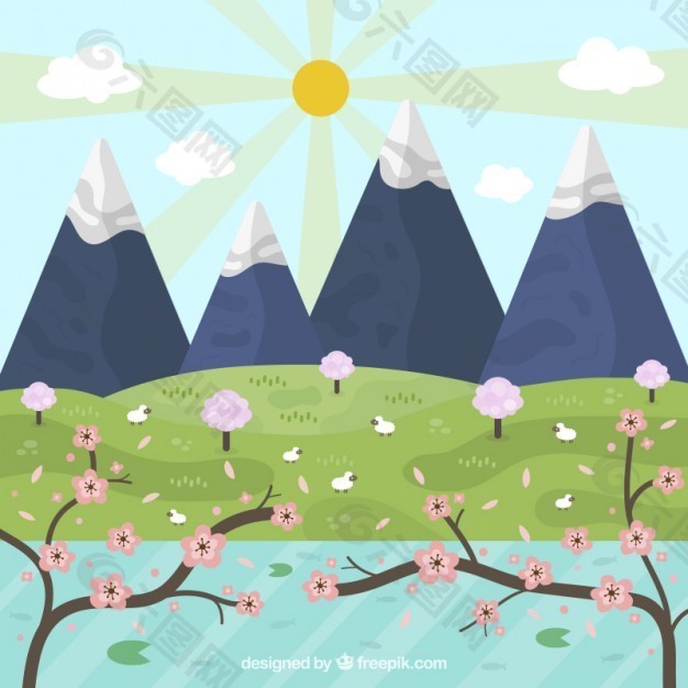 山泉風(fēng)景