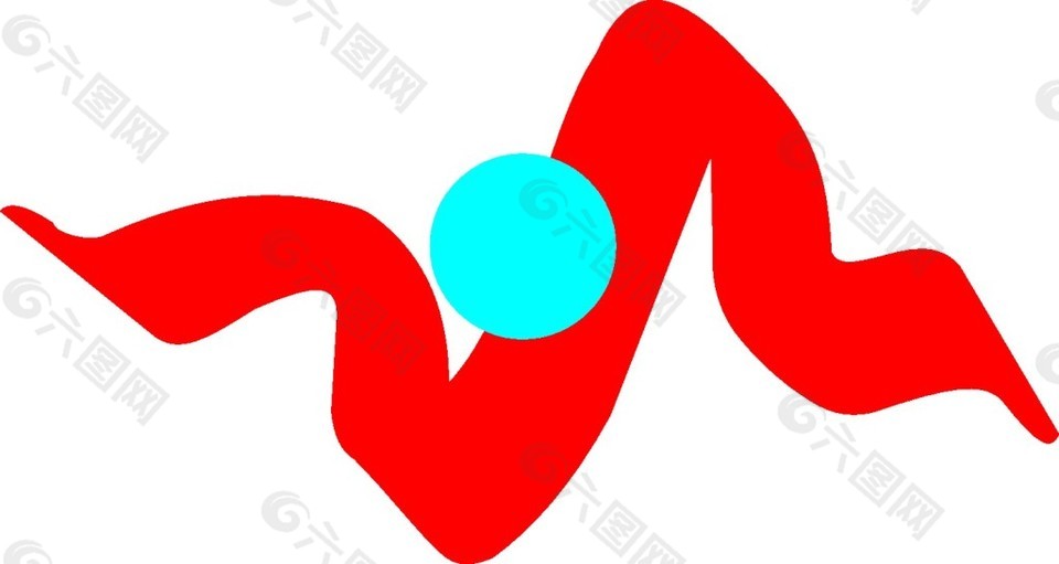 不規(guī)則圖形英文logo素材矢量圖