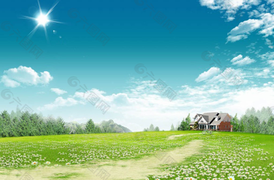 春天背景 春天 春天展板