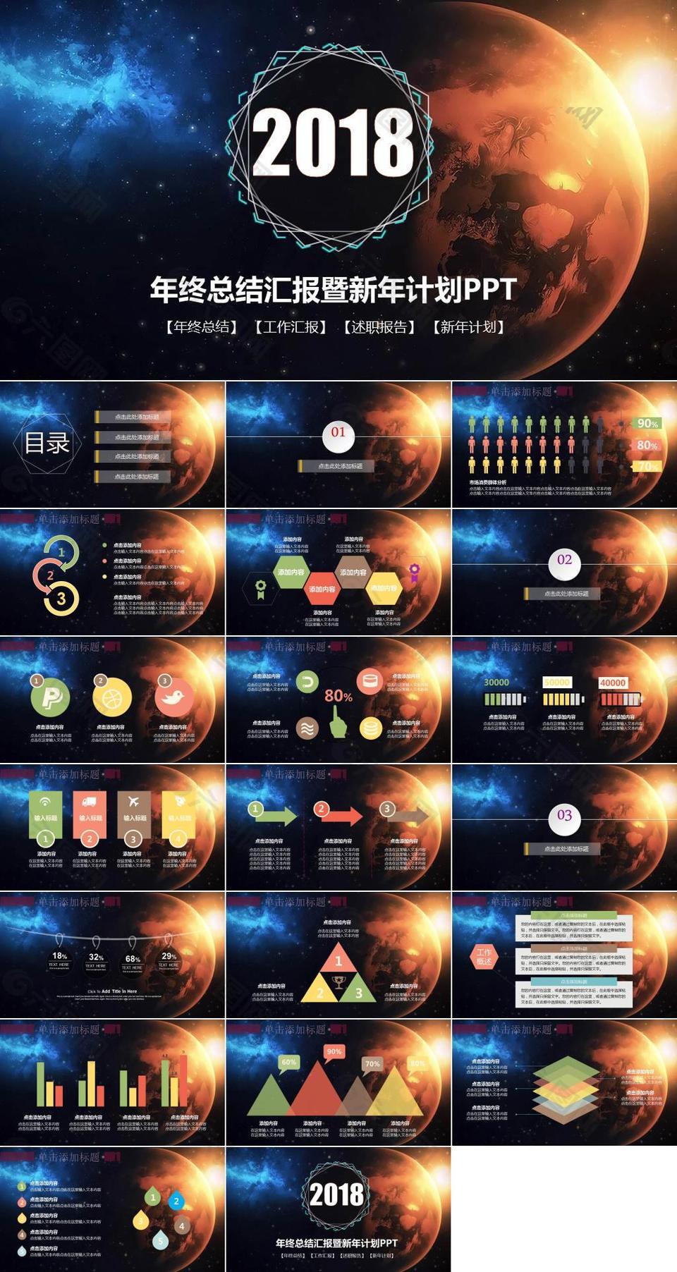 震撼星空IOS工作匯報(bào)年終總結(jié)PPT
