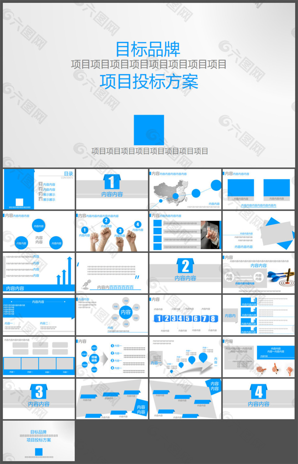 品牌项目投标方案通用PPT模板