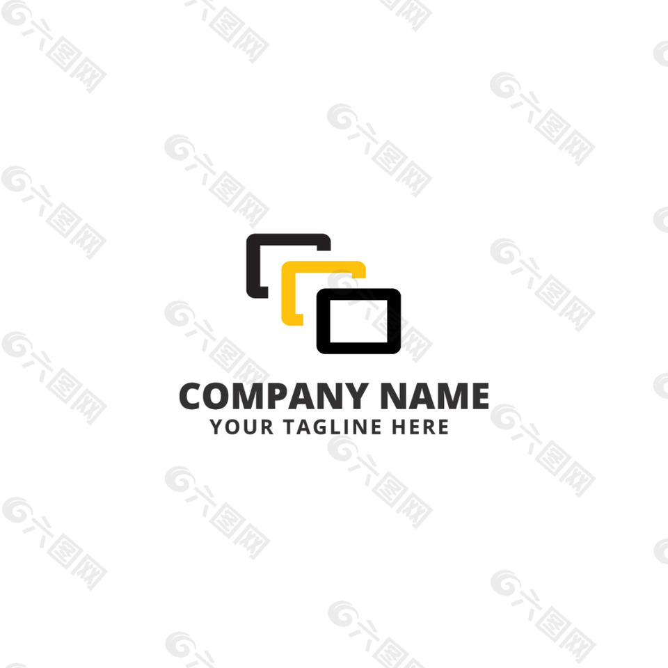 方块logo设计