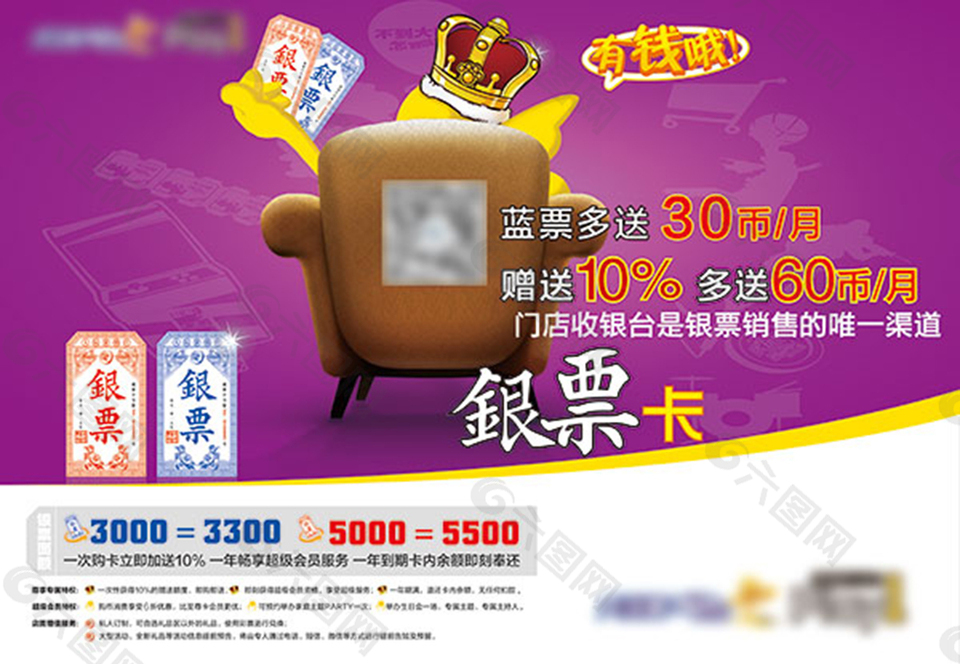 金融銀票卡活動(dòng)海報(bào)psd分層素材
