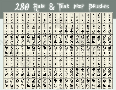 280種小雨滴筆刷