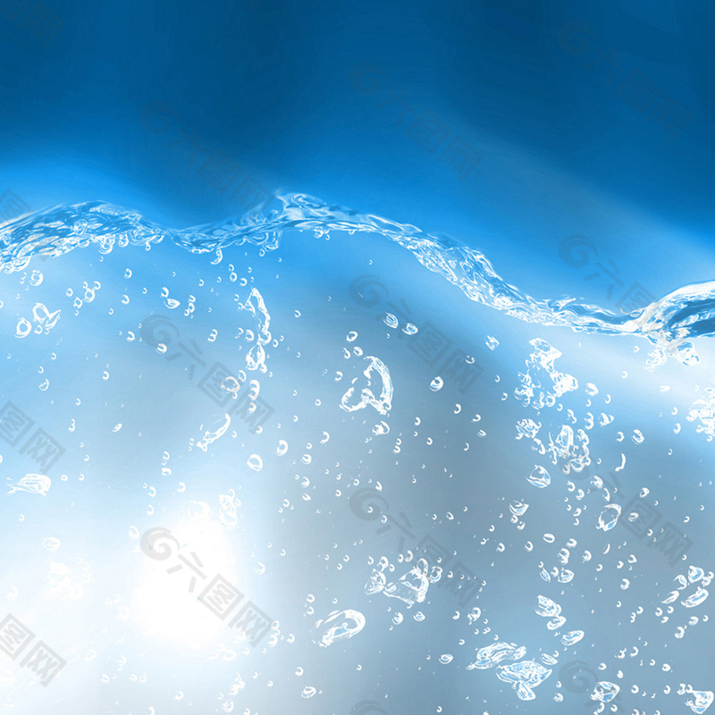 清新水花背景