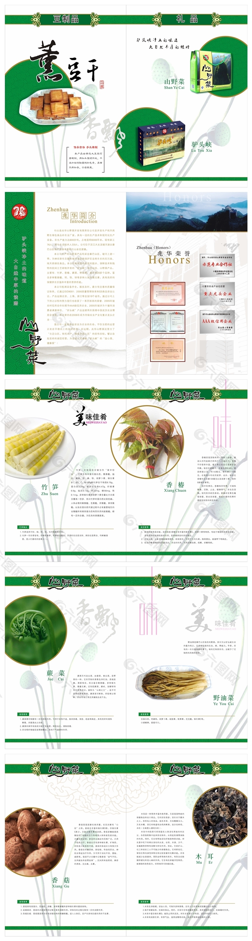 CDR豆干產(chǎn)品宣傳畫冊素材下載