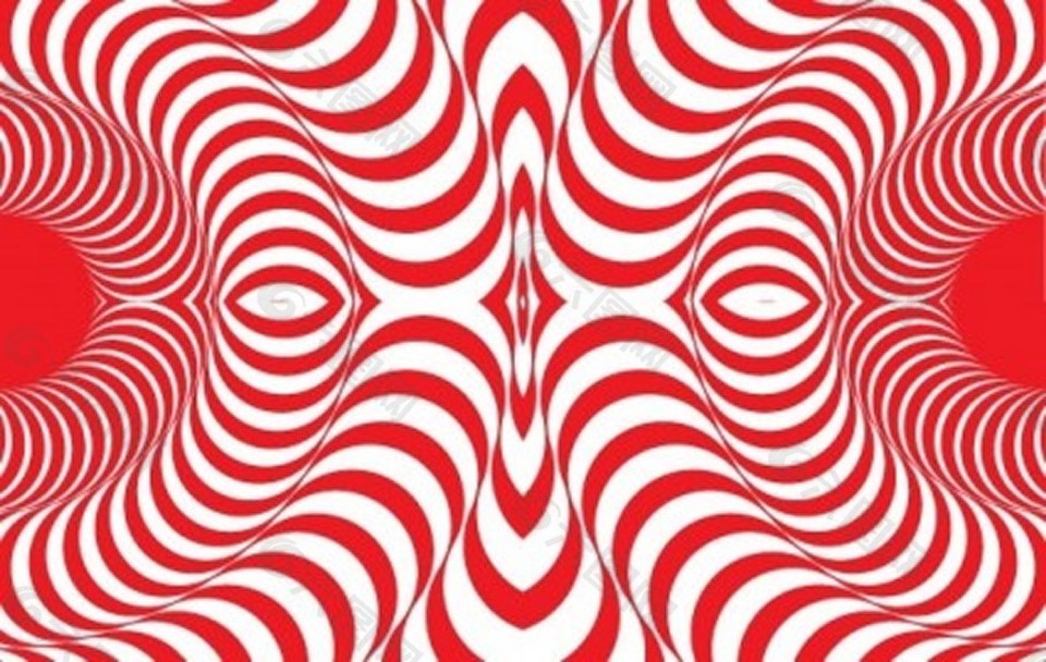 红色矢量圆形