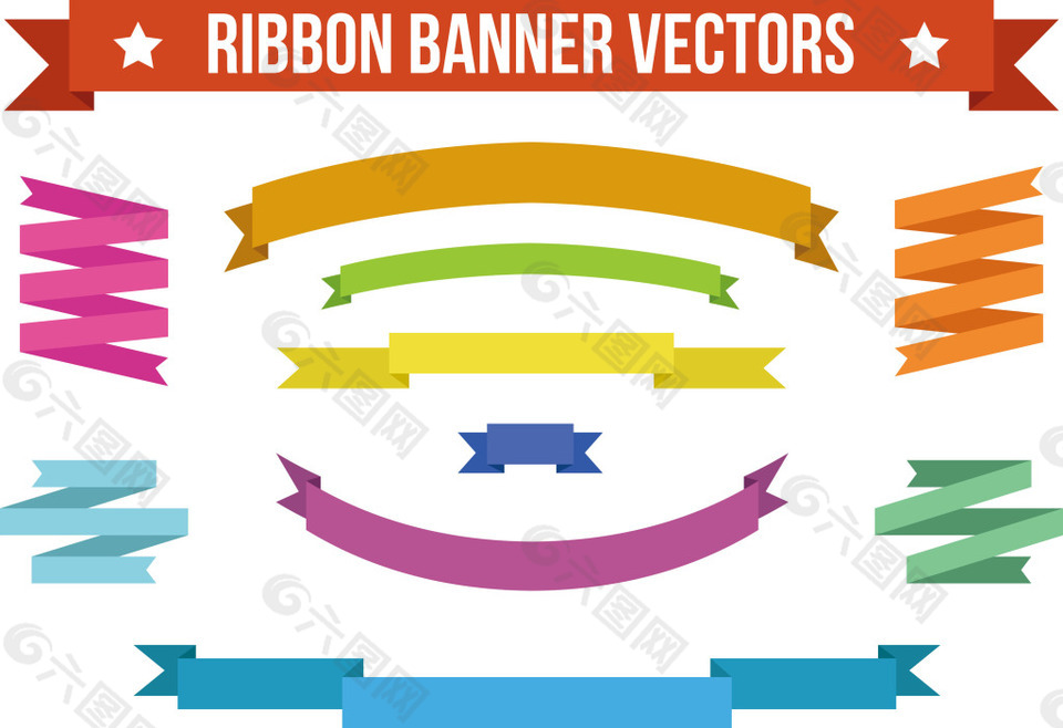 banner絲帶素材