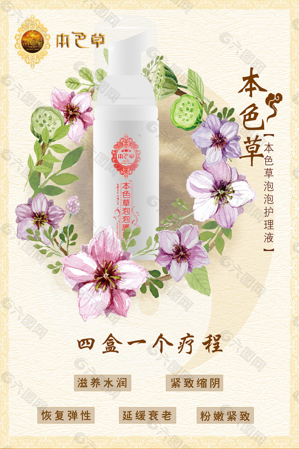 产品海报 欧式 私处护理