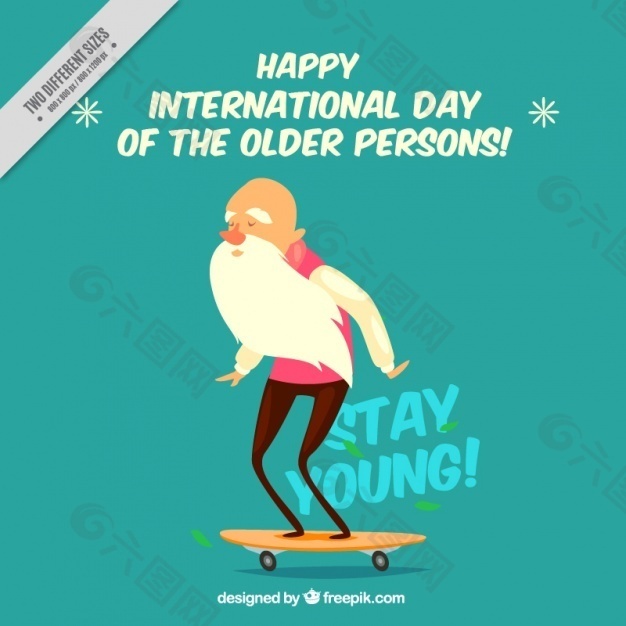 老人用滑板好背景