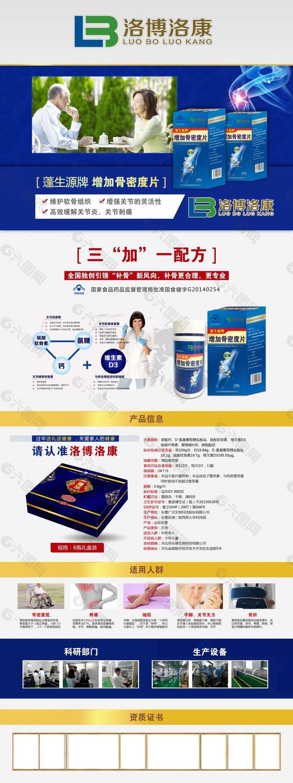 骨密度 保健品 展架 氨糖  健康 老人