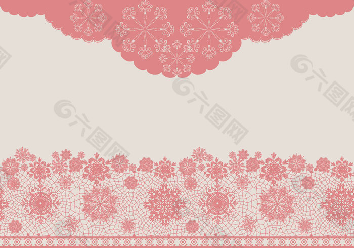 向量Lace Texture Pink