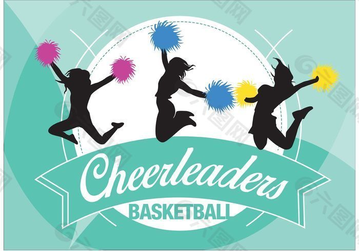 cheerleding背景矢量