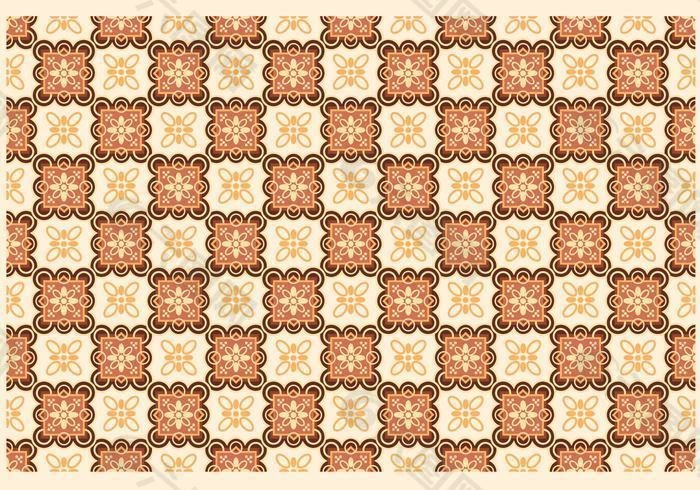 現(xiàn)代的Batik Kawung Vector