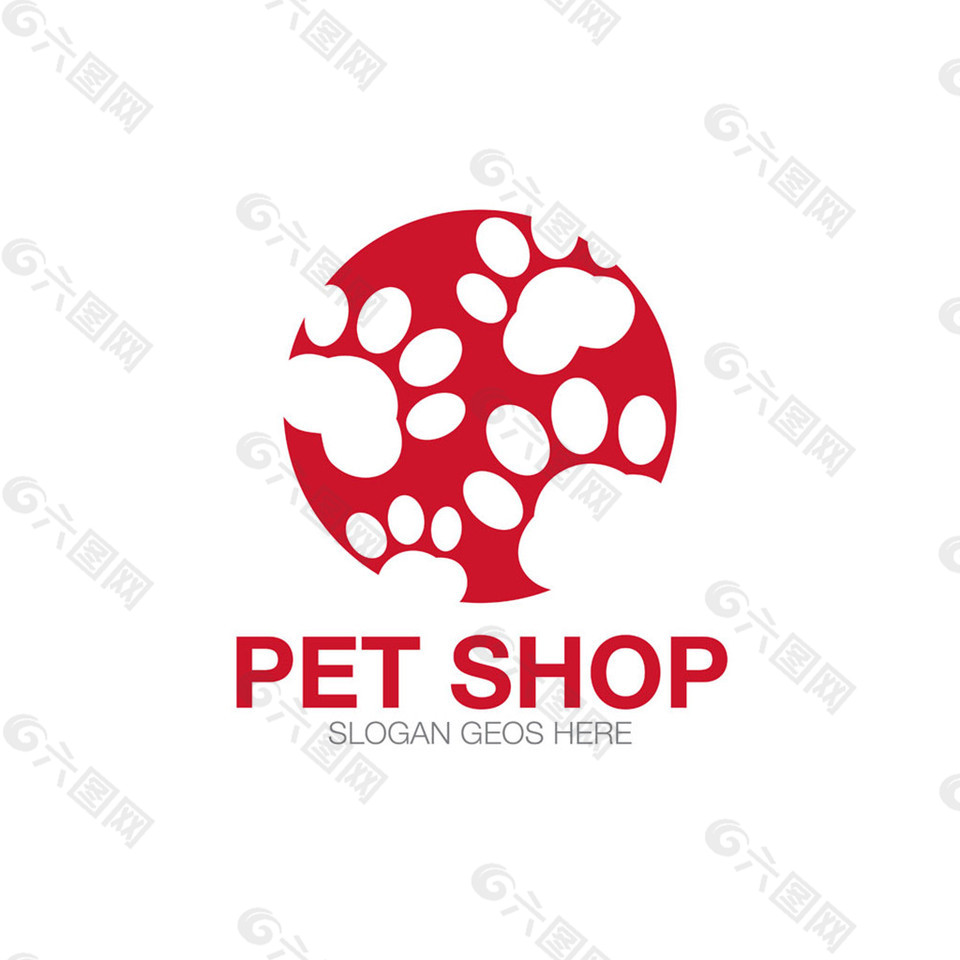 寵物腳印logo設(shè)計(jì)圖片