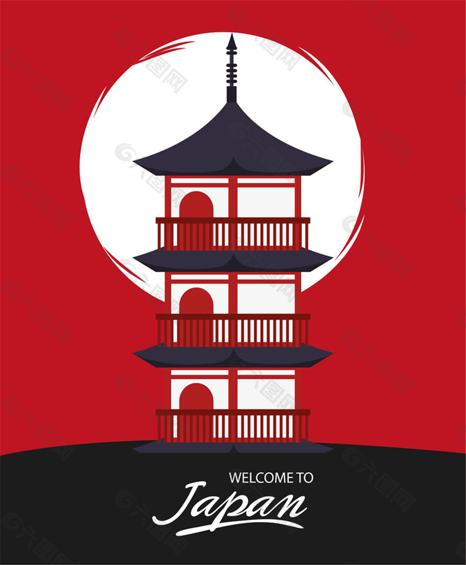 高塔背景圖片
