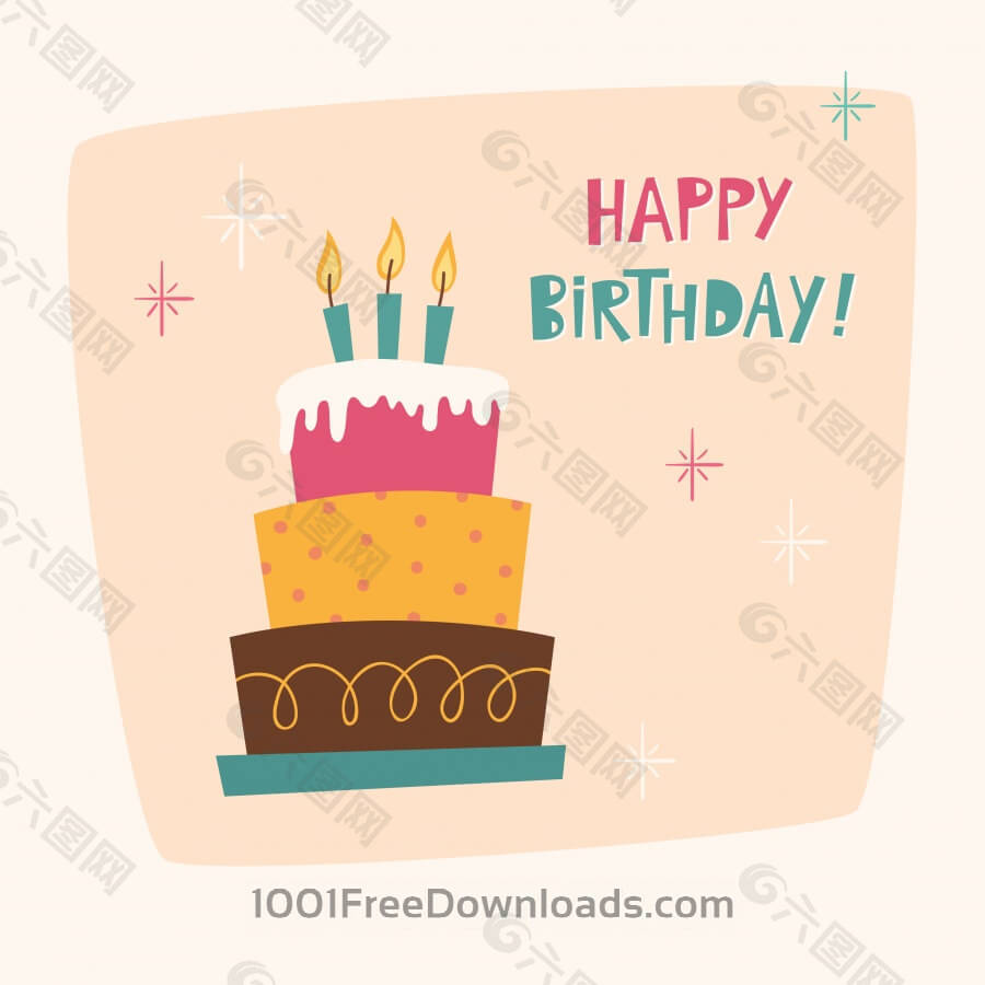 生日蛋糕生日卡