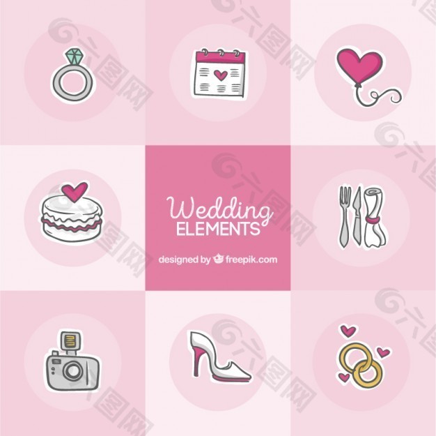 可愛元素婚禮小品
