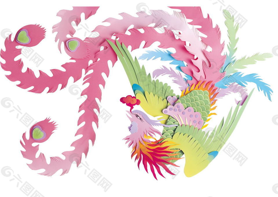 鳳凰矢量圖