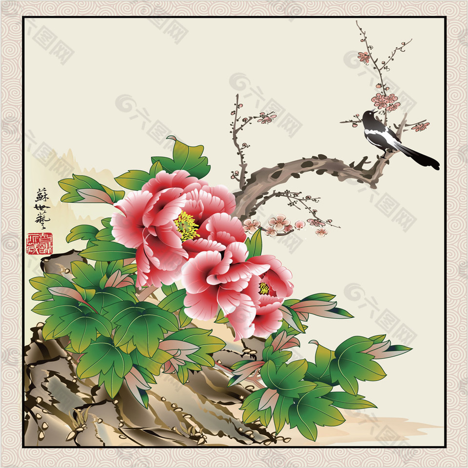花朵裝飾畫