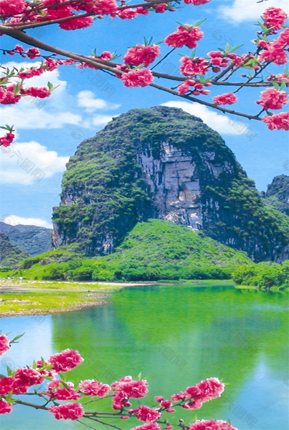 花朵風(fēng)景裝飾畫(huà)