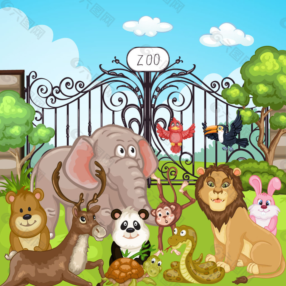動物園里的各種動物