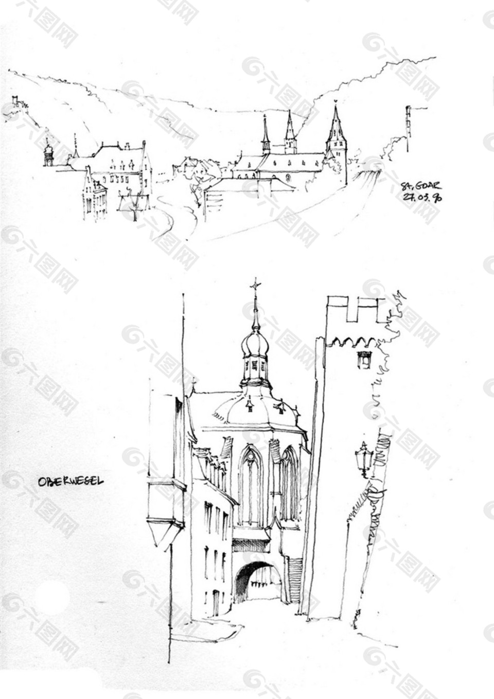 歐式建筑效果圖