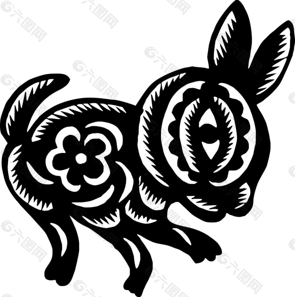 兔子矢量圖