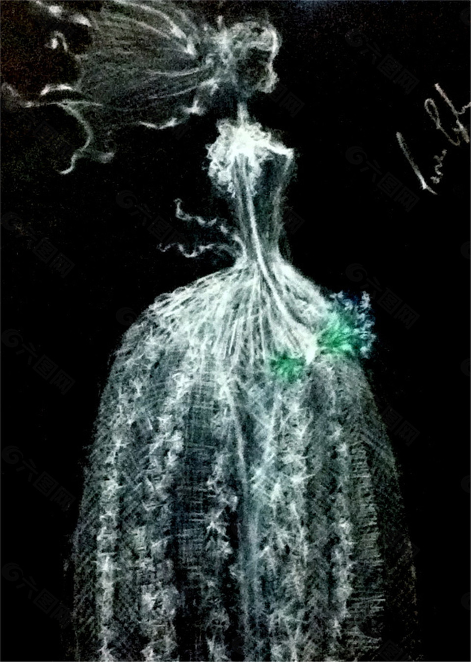 抹胸篷篷裙設(shè)計(jì)圖
