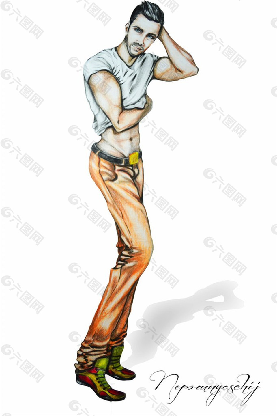時(shí)尚 男裝設(shè)計(jì)圖