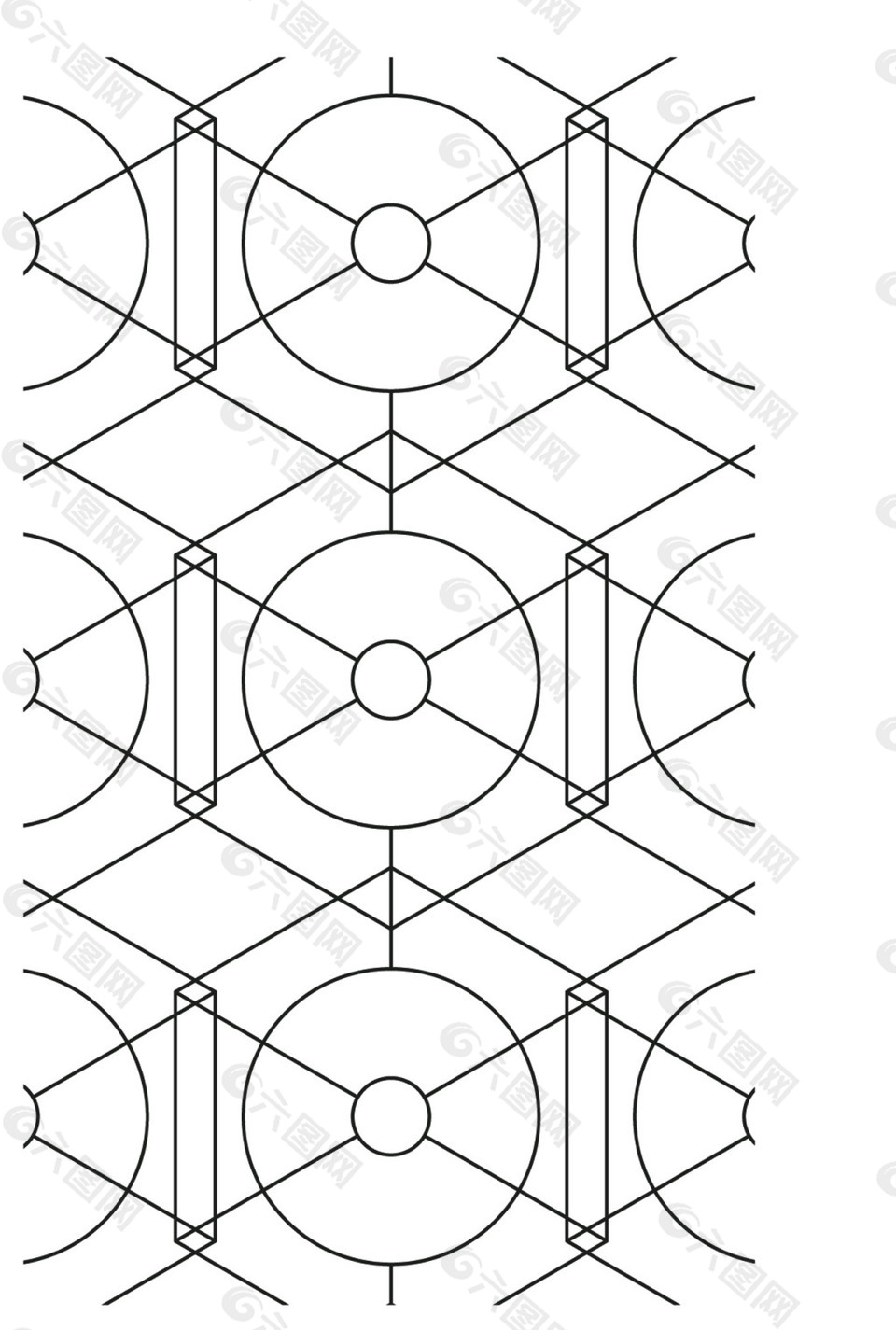 線條高清矢量多邊形時尚包裝紋理