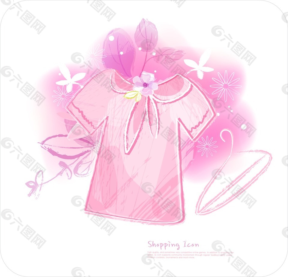 矢量服裝素材背景