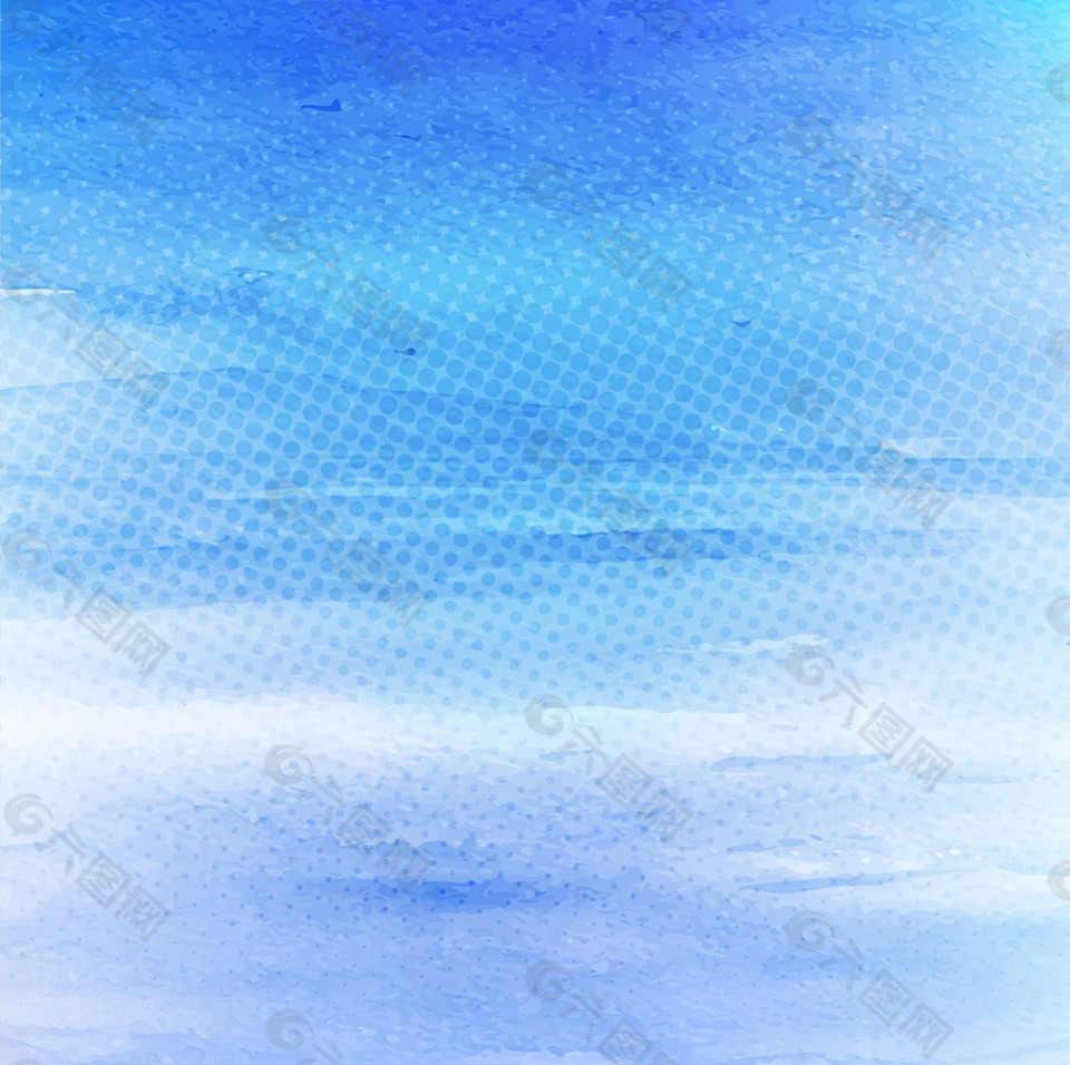 現(xiàn)代半色調(diào)藍色水彩背景