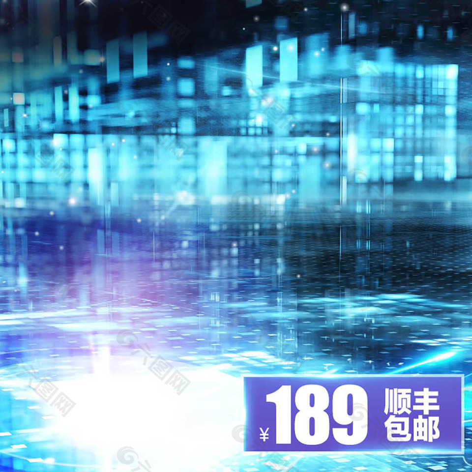 科技背景主图模板免费下载